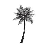 Palm tree logo, emblem, badge, label, mark. International surfing day card. Graphic art. Vector Illustration. Graphic Art.