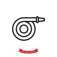 fire hose icon in trendy flat design vector