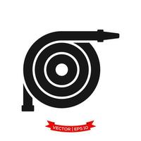 fire hose icon in trendy flat design vector