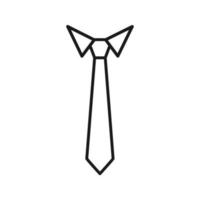 tie icon, necktie icon in trendy flat design vector