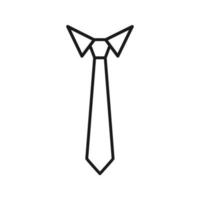 icono de corbata, icono de corbata en un moderno diseño plano vector