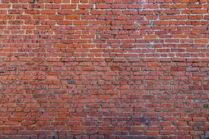 red brick flat wall background and texture photo