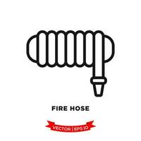 fire hose icon in trendy flat design vector