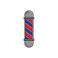 barber pole icon vector logo template