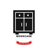 wardrobe icon vector logo template, cupboard icon in trendy flat design