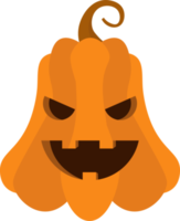 illustration de conception de citrouille d'halloween isolée sur fond transparent png