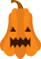 ilustração de design de abóbora de halloween isolada em fundo transparente png