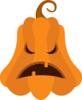 halloween pumpa design illustration isolerat på transparent bakgrund png