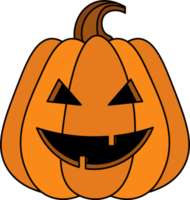 halloween pumpa design illustration isolerat på transparent bakgrund png