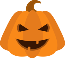 Halloween pumpkin design illustration isolated on transparent background png