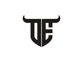Initial OE Bull Logo Design. vector
