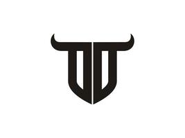 Initial OO Bull Logo Design. vector
