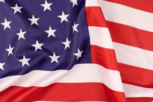 National USA flag, patriotic symbol of America photo