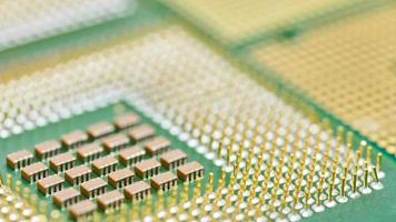 CPU, central processor unit, isolated background. photo