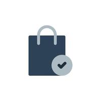 icono de bolsa de compras gratis vector