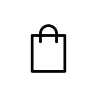 icono de bolsa de compras gratis vector