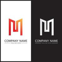 M Letter Logo Template vector