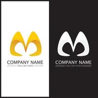 M Letter Logo Template vector