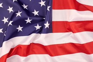 National USA flag, patriotic symbol of America photo