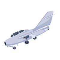 Download isometric icon of aircraft vector