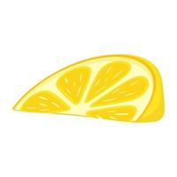 Modern flat illustration of lemon vector