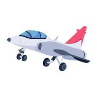 Download isometric icon of aircraft vector