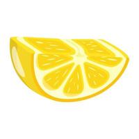 Modern flat illustration of lemon vector