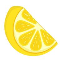 Modern flat illustration of lemon vector