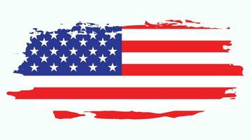 Abstract USA grunge flag vector