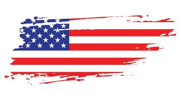 Distressed USA grungy style flag vector