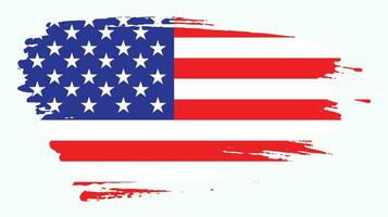 USA grunge flag vector