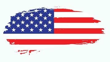 USA grunge texture flag vector