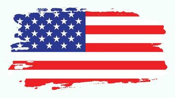 Splash new American grunge texture flag vector