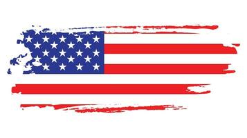 nuevo vector de bandera americana de textura colorida