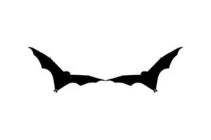 Silhouette of the Pair of Flying Fox or Bat for Icon, Symbol, Pictogram, Logo, Website, or Graphic Design Element. Vector Illustration