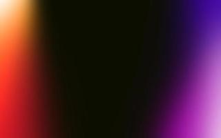 superposición de fuga de luz sobre fondo negro. una simple superposición de fugas de luz para embellecer sus imágenes. luz degradada borrosa para el efecto de filtro de fotos. plantilla de efecto de capa de foto colorida