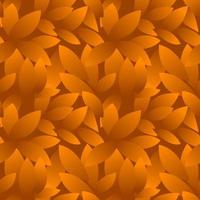 Seamless pattern orange dry leaves repeating wallpaper for design. Vector illustration textured background with a print autumn foliage.
