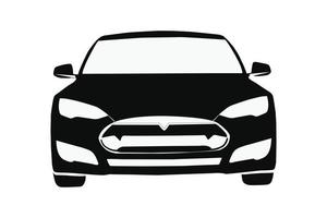 Car illustration front view, Auto icon, Transport concept vector