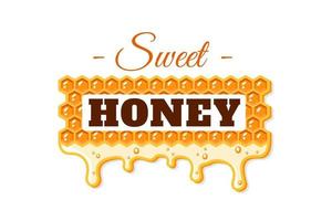 Flows of honey with honeycomb vector