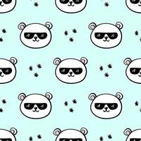 Polar bears pattern vector