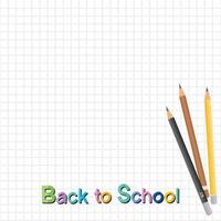 Back to school Color pencils isolate on white background. vector