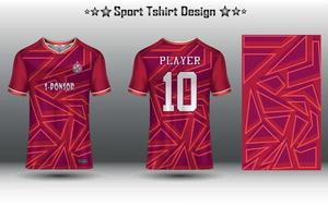 Soccer jersey mockup football jersey design sublimation sport t shirt design collection for racing, cycling, gaming, motocross vector