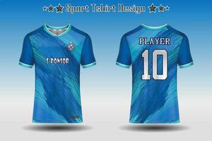 Soccer jersey mockup football jersey design sublimation sport t shirt design collection for racing, cycling, gaming, motocross vector