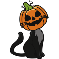 ícone de gato de abóbora png