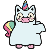 unicorn ghost icon png