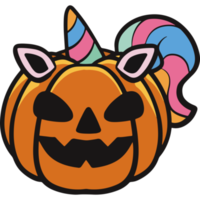 unicorn pumpkin icon png