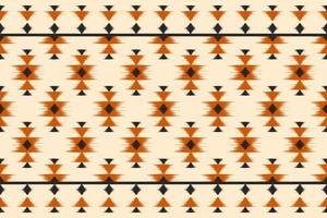 alfombra étnica patrón ikat art. patrón geométrico étnico ikat sin costuras en tribal. estilo mexicano vector