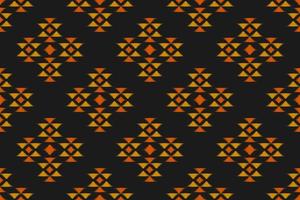 Ikat seamless pattern in tribal. Fabric ethnic pattern art. American, Mexican style. vector