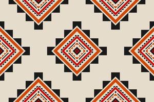 Fabric tribal pattern style. Geometric ethnic seamless pattern traditional. Aztec ethnic ornament print. vector