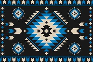 Carpet tribal pattern art. Geometric ethnic seamless pattern traditional. Aztec ethnic ornament print. Mexican style. vector